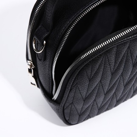 Bag Cross-Bodi Medvedkovo with a zipper, black color-5