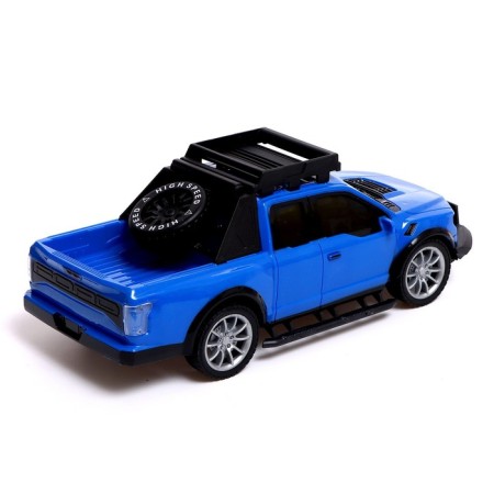 RACE RACE RACE, 1:16, pedal and steering wheel, works from batteries, blue color-3