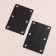 Linings on a handle for a bag, on buttons, 13 × 9 cm, 2 pcs, black color