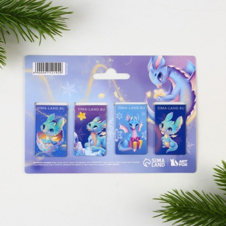 Magnetic bookmarks "Fairytale", 4 pcs mini-5