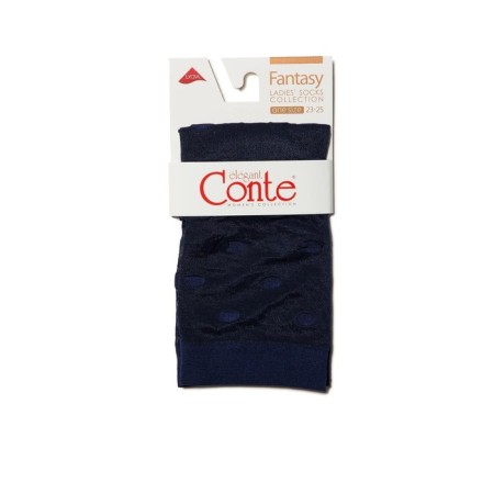 Women's socks in large peas Conte Elegant Fantasy 20, size 23-25, Marino color-2