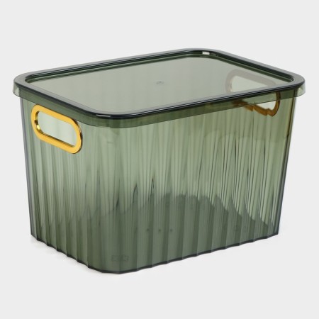 Storage container with a lid "City", 25.5 × 18 × 16 cm, color mix