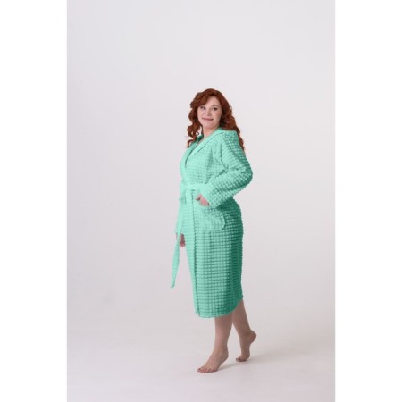 Women's bathrobe, size 46, Menthol color-1
