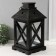 Climber wood, metal for 1 candle "Lantern" Black 18x18x35 cm