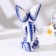 Souvenir "donkey", large, 13 cm, gzhel