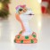 New Year. Symbol 2025. Figure "Snake with Bantik" 4x4x6cm, color