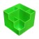 Organizer stand for the office 6 departments Green color
