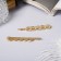 Invisibility for hair "Liberty" (set 2 pcs) radiance of a loop, 4.5 cm, gold