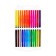 Flomasters 24 colors with a bullet -shaped tip, in a plastic penal penet of dino mix