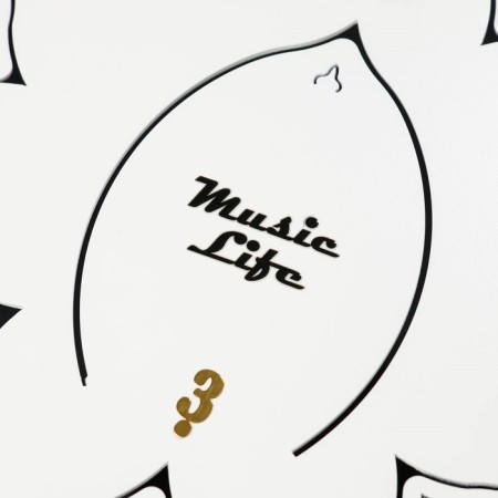 Musical instrument Glucophone Music Life, White, 15 petals, 33 cm-4