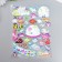 Stick plastic volumetric "Beasts/fish/dinosaurs" holography mix 26x16 cm