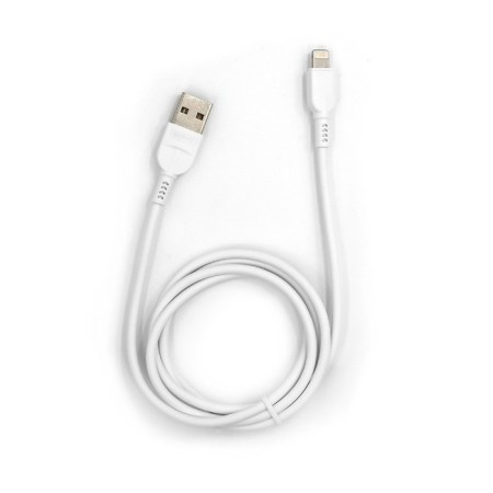 BYZ BC -008I, USB cable - Lightning, 2.4 A, 1 m, silicone, white