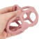 Silicone teething "Sphere", pink color, mum & baby