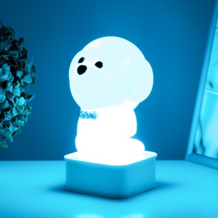 Night "Dog" LED from USB/batteries 4haa white 11.5x11x19 cm Risalux-8