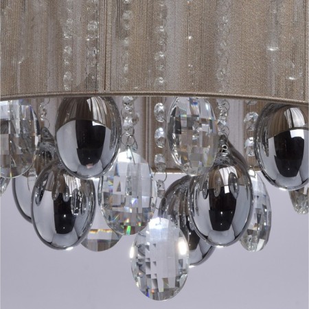 Ceiling Cell "Jacqueline", 5x40W E14, chrome 40x40x33 cm-10