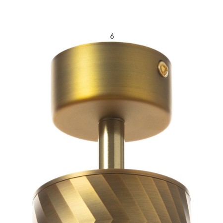 ASTER STAST GU10 gold 7.5x7.5x20 cm-5