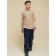 Turtleneck for the boy Pelican, height 146 cm, beige color