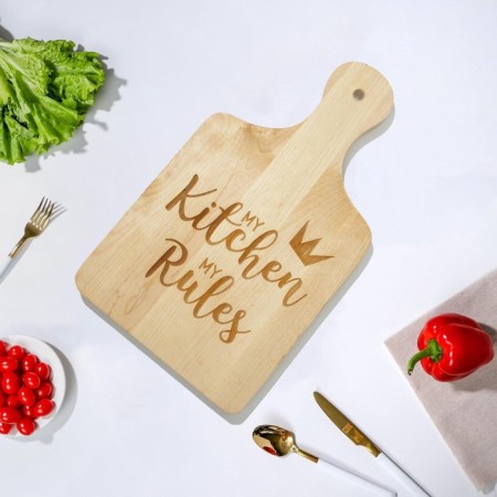 Wooden cutting board "My kitchen", 35 × 20 × 2 cm