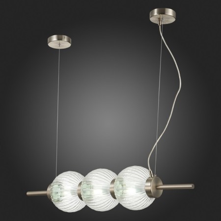 Suspension lamp ST LUCE. SL1155.113.03. Marena. 3x40 W, E14, 83x16.5 cm, Nickel color-7
