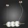 Suspension lamp ST LUCE. SL1155.113.03. Marena. 3x40 W, E14, 83x16.5 cm, Nickel color