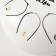 Musical instrument glucophone, white, 8 petals, 15 x 9 cm