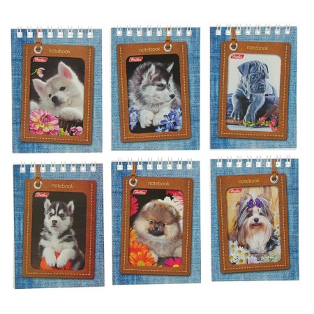 Notepad A7, 40 sheets on the crest "Puppies"