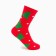 Women's socks "Christmas trees" color red, size 23-25