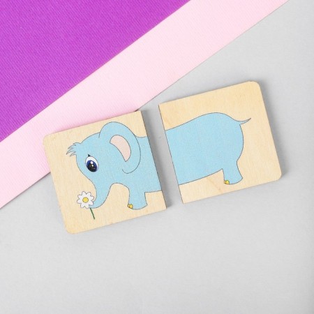 Developing wooden game "Funny halves"-1