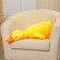Skill of a soft toy "Goose", 80 cm, yellow color