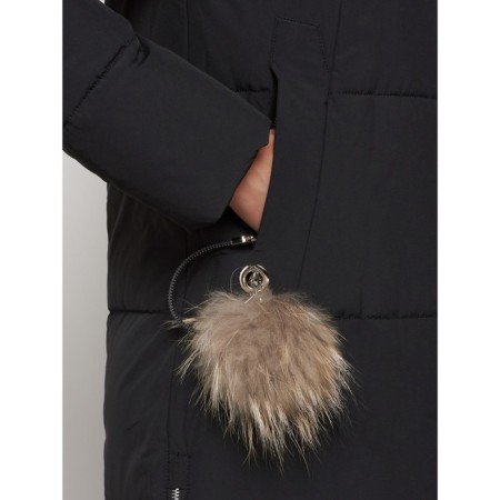 Coat insulated winter female, size 52, black color-9