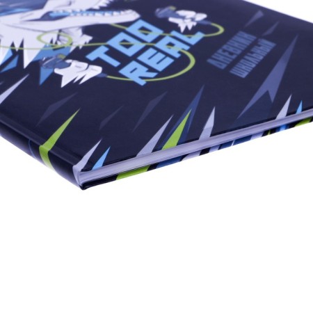 School diary for grades 1-11 Dino Gamer, Integral Cover Cross Cardboard, Selective UV-LK, Matte Lamination, 48 Sheets, 65g/M2, Universal Cheat.-2