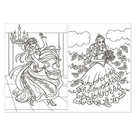 Coloring "Fairytale Princesses", 16 pp., A4 format-2