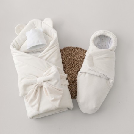 Set for discharge Winter Kinderlitto "Bear", 5 items, height 56-62 cm, color sugar