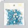 Decor for creativity plastic "Rhinestones. Blue water" set 300 pcs d = 0.8 cm