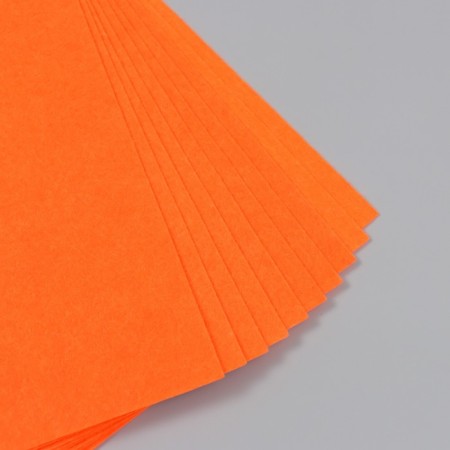 Father hard 1 mm "carrot-orange" set of 10 sheets format A4-2