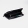 Male purse with zipper, department for bills, for maps, for coins, black color
