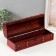 Casket Wood for a bottle "with rivets" red-brown 11x34x12.8 cm