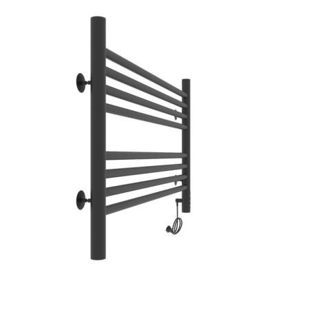 Towel electric heated Laris Olivia Chkch8, 800x500 mm, 8 crossbars, right, black-11