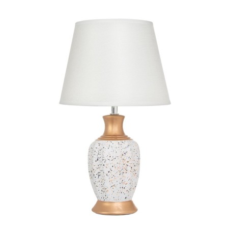 Housing table "Housing" 1x40W E14 white/gold 22x22x38cm-5