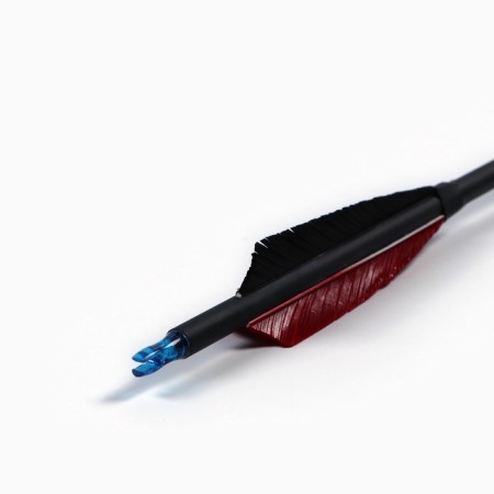 A set of arrow for onions 3 pcs, carbon, black, plumage - red, 80 cm-2