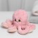 Soft toy "octopus", pink color