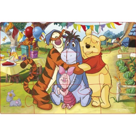 Soft puzzle "Winnie and his friends", 12 elements-1