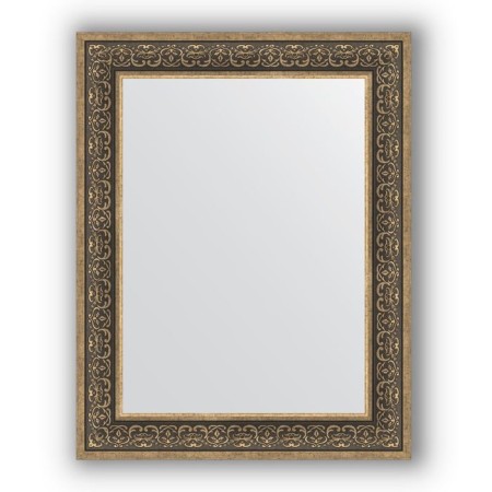 Mirror in the baguette frame - silver monogram 101 mm, 73 x 93 cm, evoForm