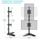 Table bracket for 2 monitors Onkron D208FS Black