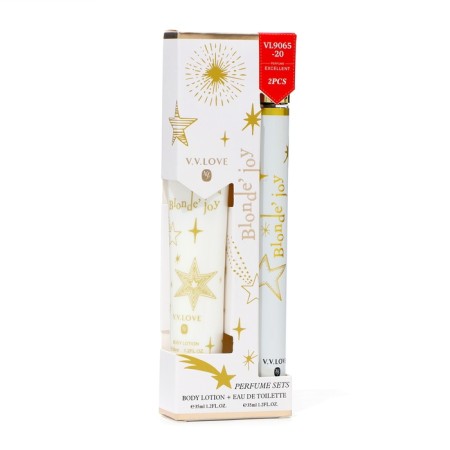 Perfume set female Blonde Joy: toilet water, 35ml + body lotion, 35ml-3