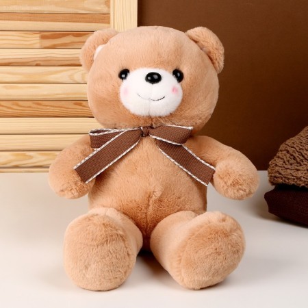 Soft toy "Bear", with a bow, 40 cm, brown color