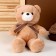 Soft toy "Bear", with a bow, 40 cm, brown color