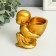 Souvenir Polystone candlestick for 1 candle "Little Buddha" 7.5x5x10 cm