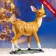Garden figure "Olenien on a stone" from the polystone good souvenirs, 38 cm, average
