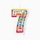 Candle for cake, number 7 "Happy Birthday".